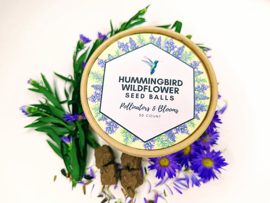 Wildflowers seed balls for Hummingbird 30 count